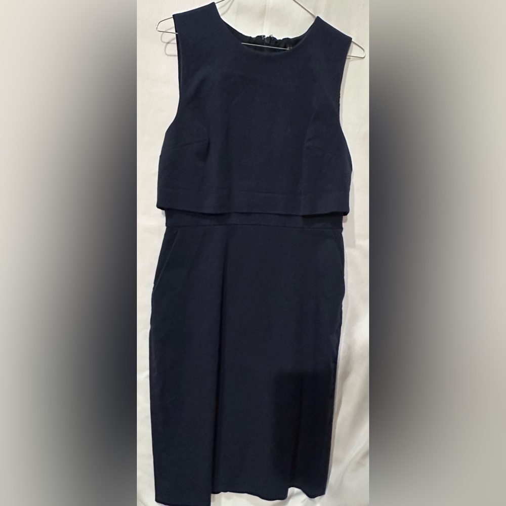 J. Crew size 6 navy blue dress